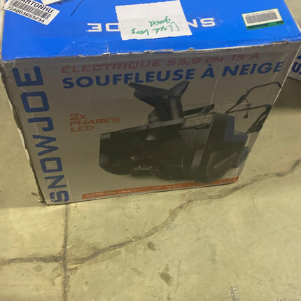 Used like new - 14Snow Joe SJ627E Electric Walk-Behind Snow Blower W/ Dual LED Lights | 22-inch | 15-amp