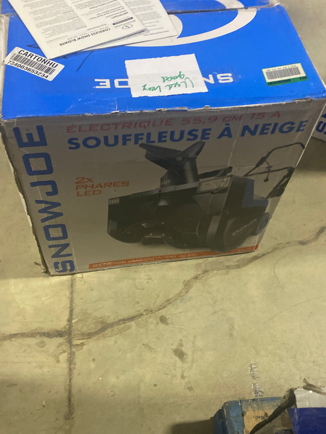 Used like new - 14Snow Joe SJ627E Electric Walk-Behind Snow Blower W/ Dual LED Lights | 22-inch | 15-amp