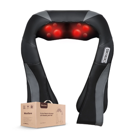 NEW, MAXKARE Shiatsu Shoulder Massager with Kneading and Heat, XKMS-412