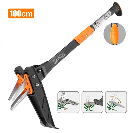 Weed Puller, 3.3ft Stainless Steel Weeder and Plastic Long Handle GSW1A