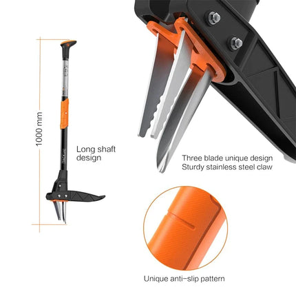 Weed Puller, 3.3ft Stainless Steel Weeder and Plastic Long Handle GSW1A