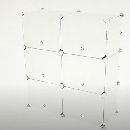 NEW, JOISCOPE DIY 6 Cabinet Storage in WHITE, ZR-ZWJ-WHT-6