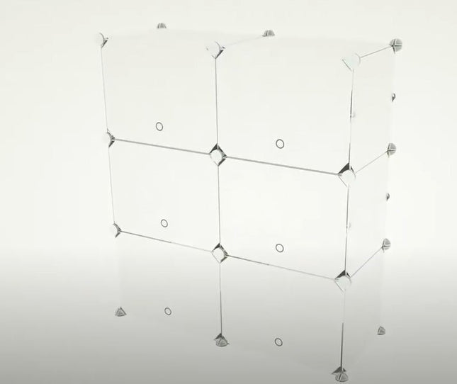 NEW, JOISCOPE DIY 6 Cabinet Storage in WHITE, ZR-ZWJ-WHT-6