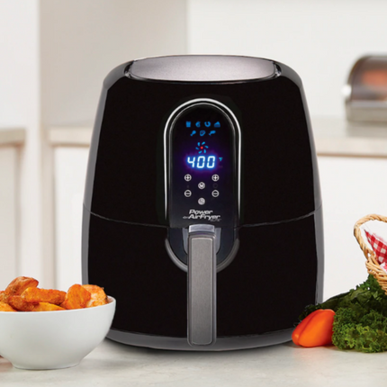 Power Elite 5.5-Quart Digital AirFryer with Bonus Hardcover Cookbook
