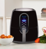 Power Elite 5.5-Quart Digital AirFryer with Bonus Hardcover Cookbook