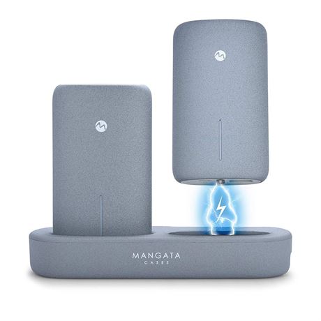 NEW, Mangata Orbit Two Wireless Dual 5,000 mAh each Power Bank Station MSRP $49.95