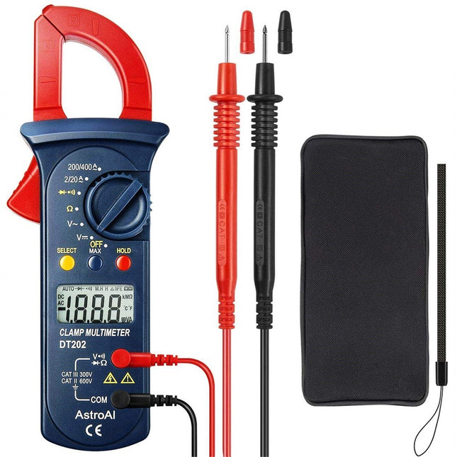 NEW, ASTROAI Auto Ranging 202D Digital Clamp Meter