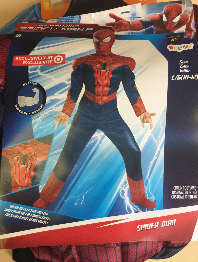 NEW, Disguise The Amazing Spider man Muscles Child Halloween Costumes