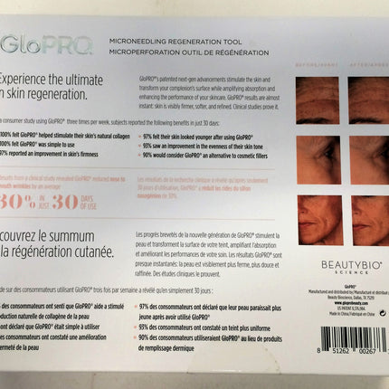 New, Glo PRO Beauty Bioscience GLOPRO Microstimulation Regeneration Facial Tool