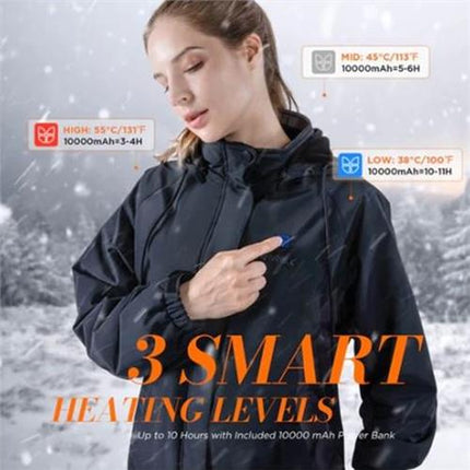 NEW, IUREK ZD960 Unisex Electric Heated Jacket w/ Portable Power Bank - Choose Size