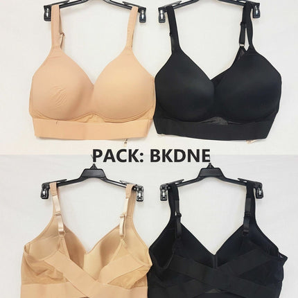 LOT OF 2 RHONDA SHEAR Women 0021 Mold Cup Bra w/ Mesh Back Detail - CHOOSE COLOR