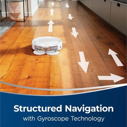 BISSELL 2859C SpinWave Plus Wet and Dry Robotic Vacuum, WHITE