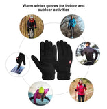 SIZE X-LARGE NEW, VBIGER Unisex Winter Gloves, BLACK