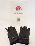 SIZE LARGE NEW, VBIGER Women's Winter Gloves, DARK GREY/BLACK