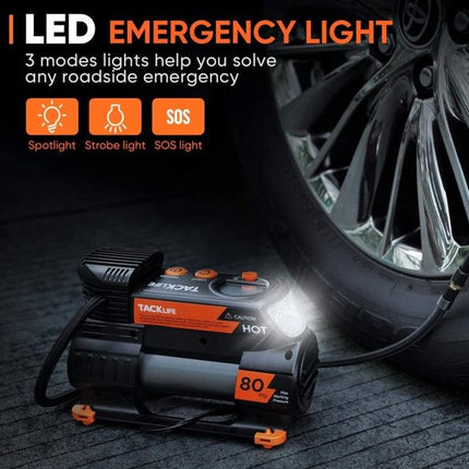 NEW, TACKLIFE M2 12V DC Digital Auto Tire Inflator