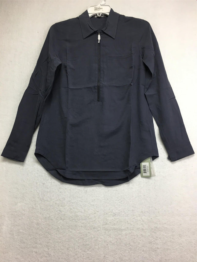New GO Silk, GO Zip Shirt Long Sleeve Midnight XS