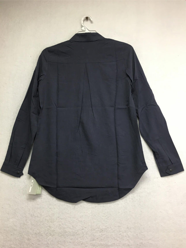 New GO Silk, GO Zip Shirt Long Sleeve Midnight XS