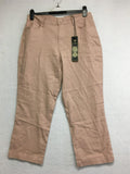 New DG2 By Diane Gilman, Straight Capri Length Khaki Size 12