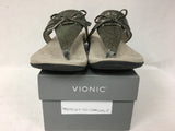 Vionic Women's Rest Amaya Toe Post Sandals, Charcoal 10/EU42