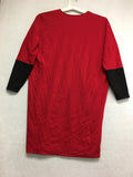 New N NATORI Solid Double Jersey Dress Medallion Red Small