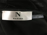 New N Natori Solid Velvet Poncho/Cape Black Large