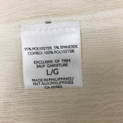 New N NATORI Women's  Textured Novelt Robe in Off White XL