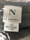 New N NATORI, Women's Long Sleeve Top Grey Combo Medium