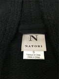 New N NATORI, Cardigan with Tie Belt Black Small