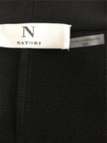 New N NATORI Women's Open Front Jacket Black XS