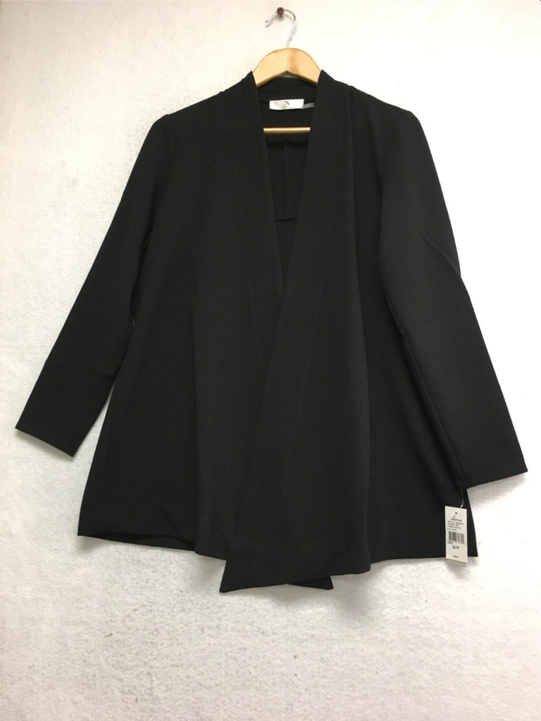 New N NATORI Women's Open Front Jacket Black XS