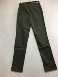 New BELLINA Straight Leg Side Zip Pant Olive Size 6