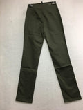 New BELLINA Straight Leg Side Zip Pant Olive Size 4