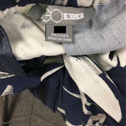 New GO SILK, Go Zippy Pants Floral Blue Combo XL