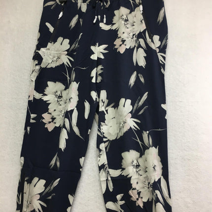 New GO SILK, Go Zippy Pants Floral Blue Combo XL