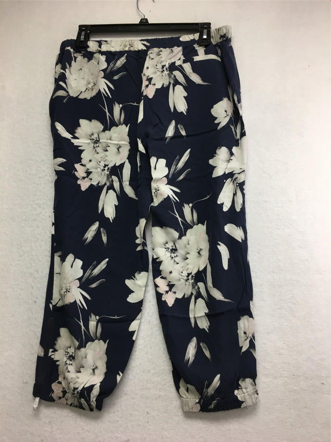 New GO SILK, Go Zippy Pants Floral Blue Combo XL