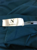 New N NATORI, Solid Double Knit Pant With Applique Dark Teal Large