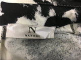 New N Natori Printed Ponte Dress Ivory/Black 6