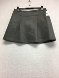 New Pink Tartan Mini Skirt With Back Zip Grey/Black Size 10