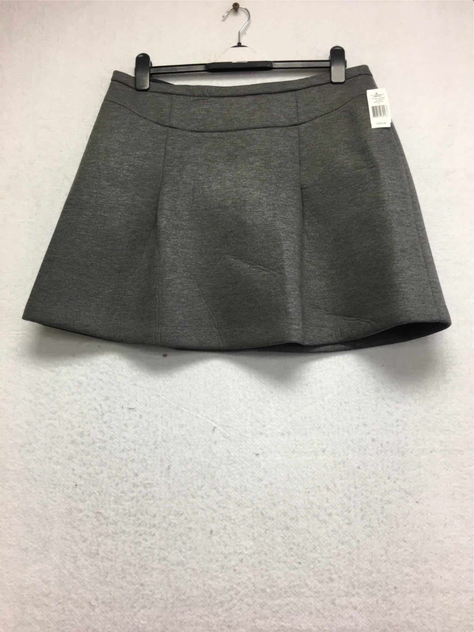 New Pink Tartan Mini Skirt With Back Zip Grey/Black Size 14