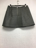 New Pink Tartan Mini Skirt With Back Zip Grey/Black Size 14