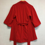 New N Natori Textured Crepe Long Topper Red Small
