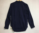 New GO Silk, Anywhere POPOVER Blouse Navy Small