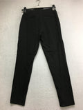 New MARLA WYNNE Washed Twill Skinny Pant With Zipper Ebony 4