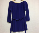 New N Natori 3/4 Sleeve Peasant Top Imperial Purple Small