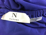 New N Natori 3/4 Sleeve Peasant Top Imperial Purple Small