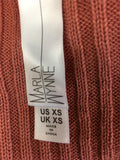 New MARLA WYNNE Box Top Sweater Canyon Rose XS