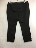 New ISAAC MIZRAHI Straight Black Capri Pant 18WP