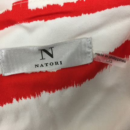 New N Natori Basket Weave Long Topper Re/Ivory Large