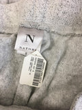 NEW N NATORI, Terry Lounge Pant Heather Tie Waist Grey Large