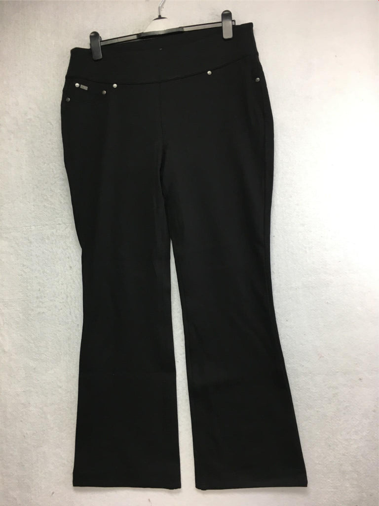 NEW DG2 By DIANE GILMAN Classic Bootcut Pants Black XL